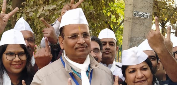 delhi water minister jain visits yamuna floodplains 1