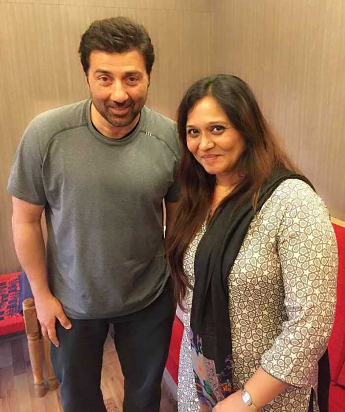 Mrinalini Patil with Sunny Deol