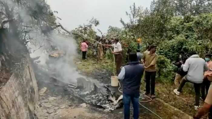 Military chopper with CDS Rawat others on board crashes in Tamil Nadu
