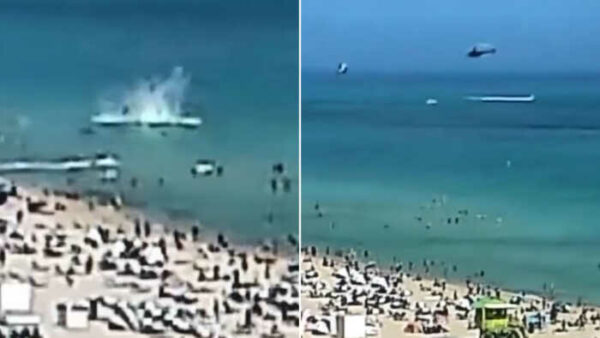 Helicopter crashes near crowded Miami Beach Helicopter crashes near crowded Miami Beach