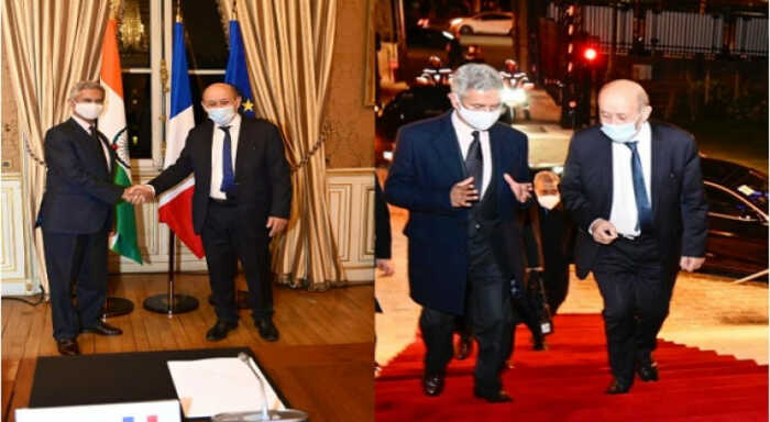 eam in paris holds talks with french counterpart on ukraine indo pacific