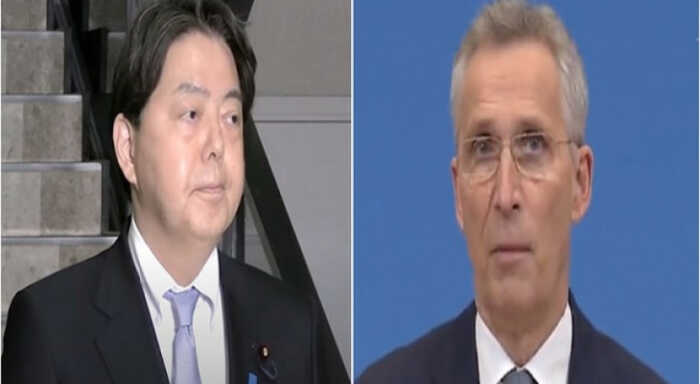 nato chief discusses ukraine with japan fm