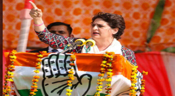 priyanka holds road show in lucknowclaims people of up want change