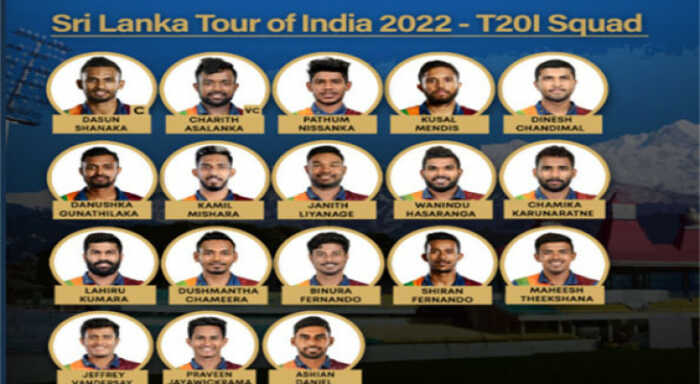 sl finalise t20 squad for india tour