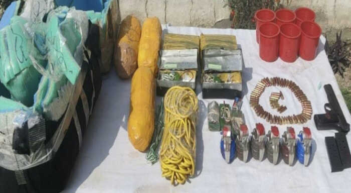 weapons air dropped from drone seized