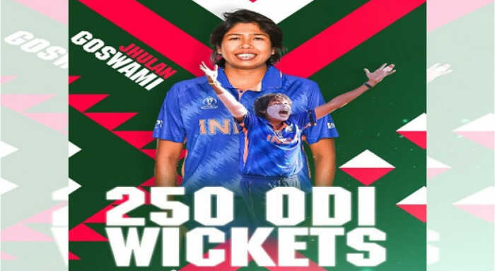 jhulan becomes first woman to take 250 odi wickets