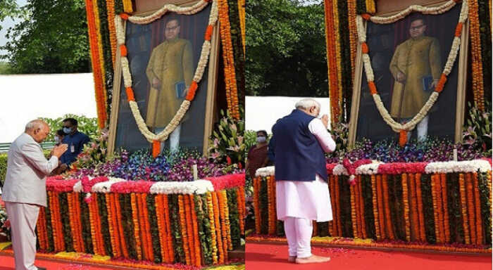 PM pays tributes to BR Ambedkar on his birth anniversary | Udaipur Kiran