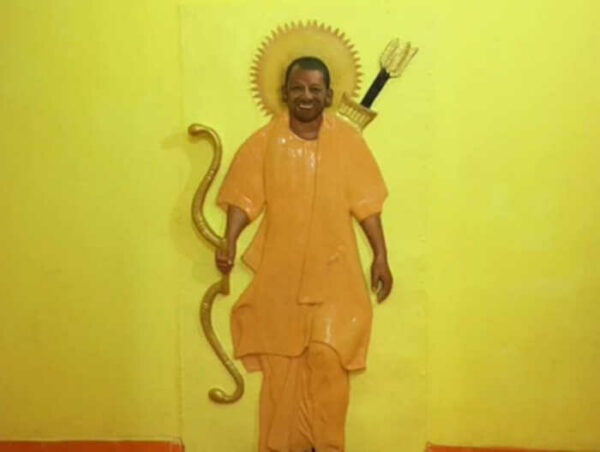 Ayodhya man builds temple to worship UP CM Yogi Ayodhya man builds temple to worship UP CM Yogi