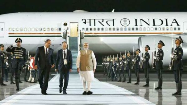 Narendra Modi arrived in Samarkand Uzbekistan Narendra Modi arrived in Samarkand Uzbekistan