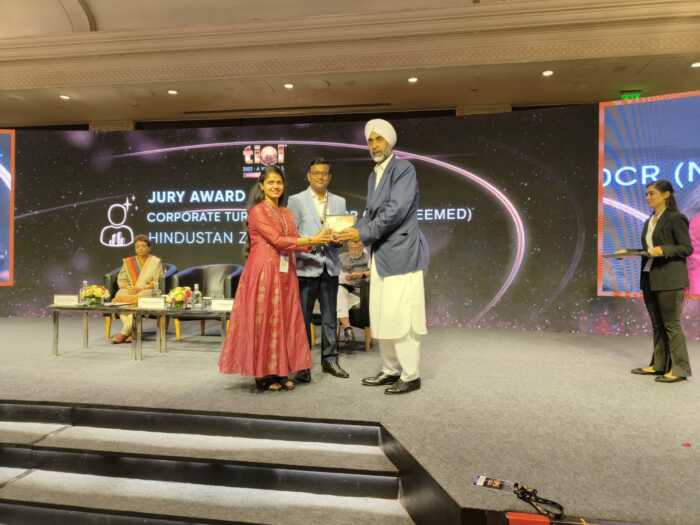 Hindustan Zinc wins JURY Award under Non Deemed Corporate above Rs 5000 Cr Turnover Category at TIOL 2022 awards