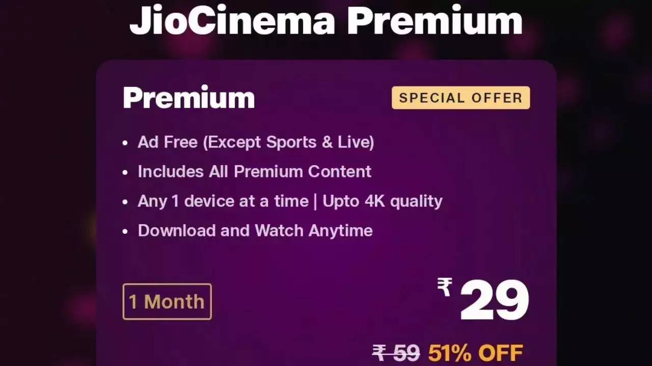JioCinema Premium Plans