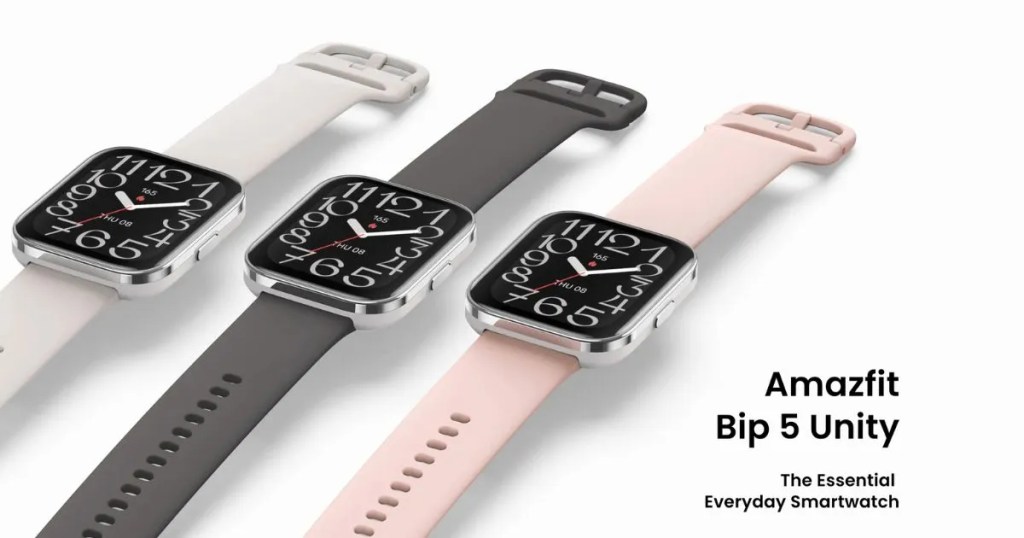 Introducing the Amazfit Bip 5 Unity smartwatch with 120 sports modes and 11 days of battery life, priced at Rs 6,999
