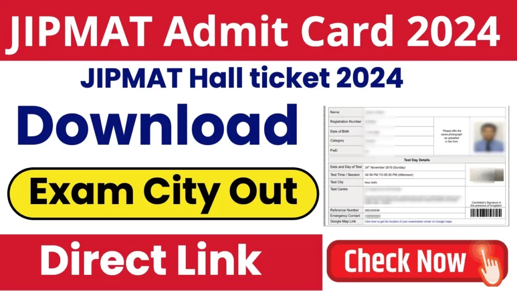 JIPMAT admit card 2024 released