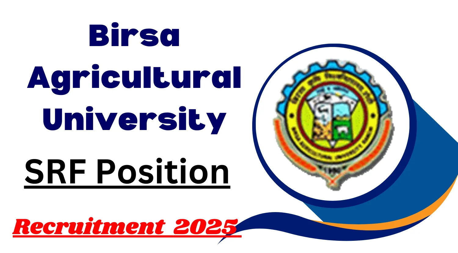 Birsa Agricultural University Recruitment