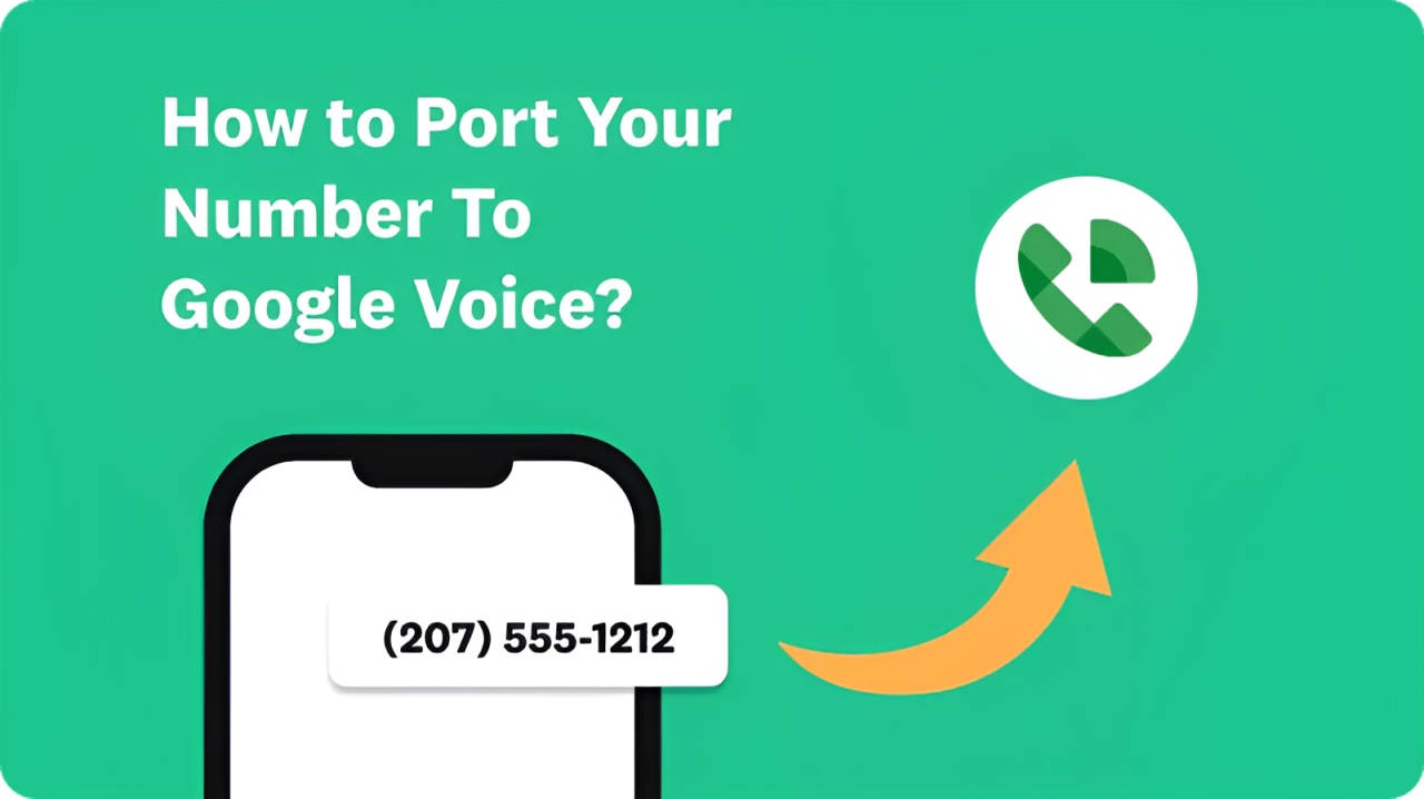 Google Voice number transfer