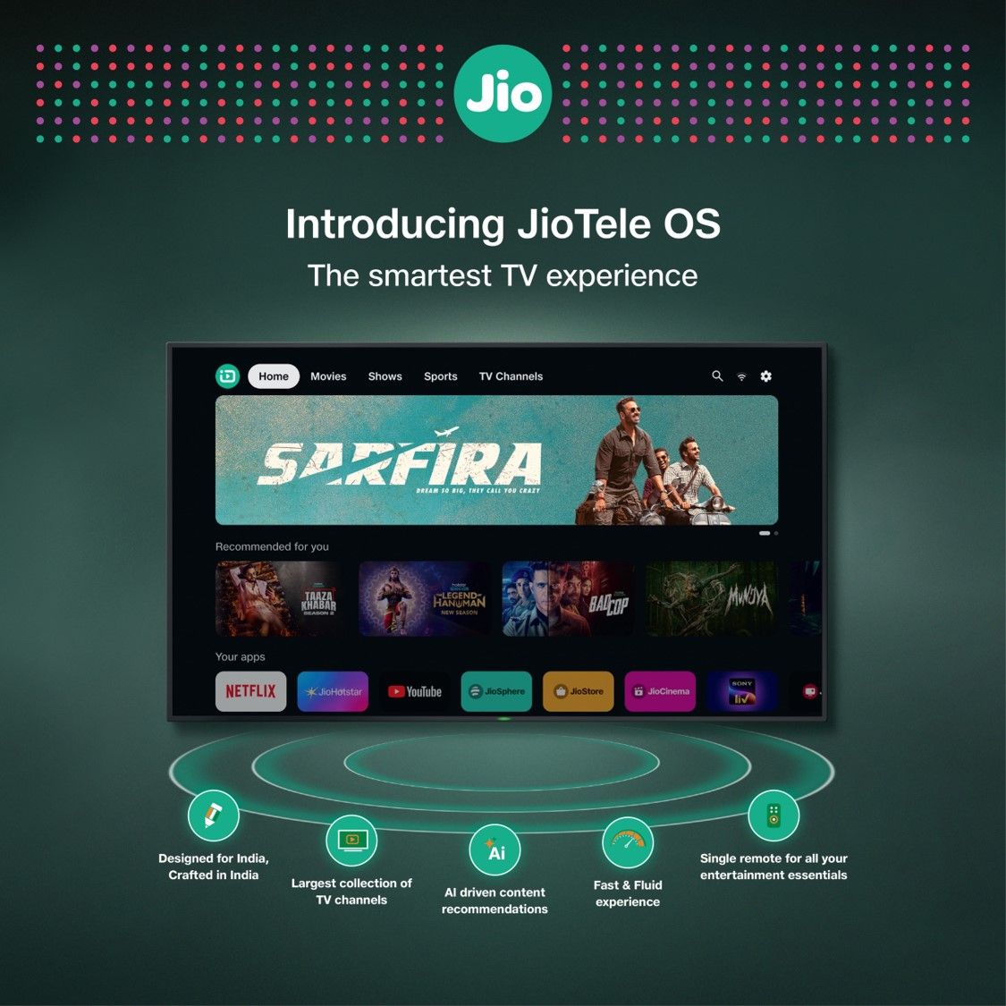 Jio Unveils JioTele OS