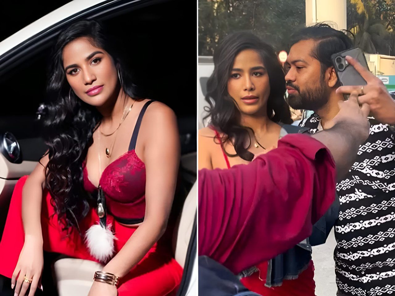 poonam pandey kiss