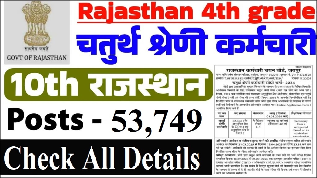 Massive Recruitment Drive in Rajasthan