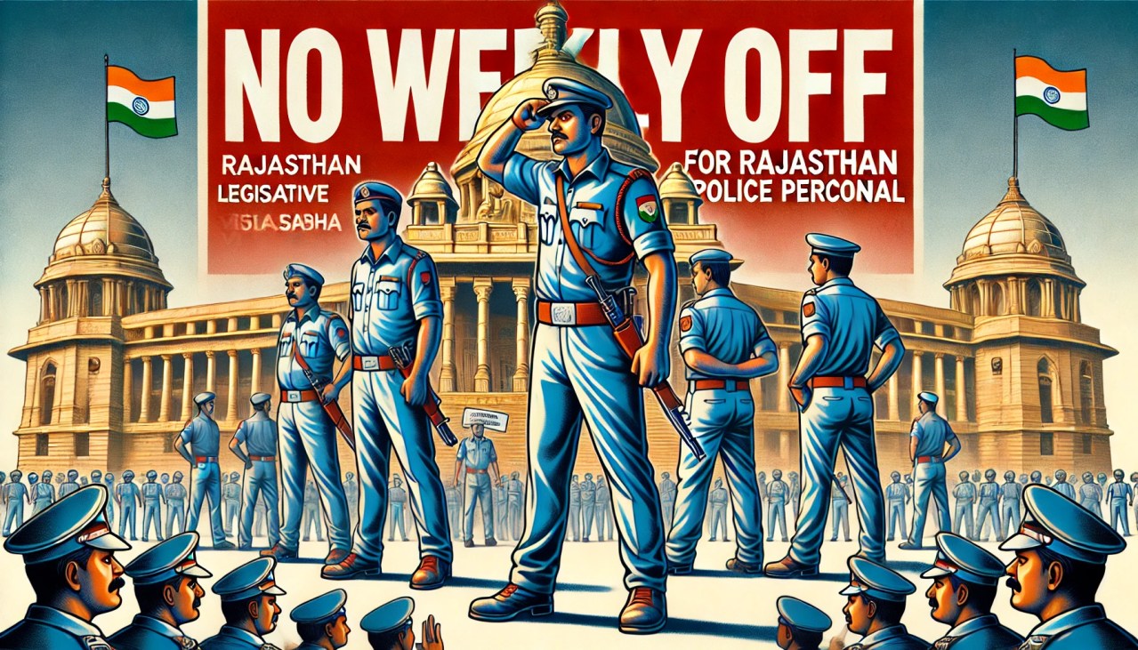 No Weekly Off for Rajasthan Police Personnel: Minister Calls It a Pilot Project
