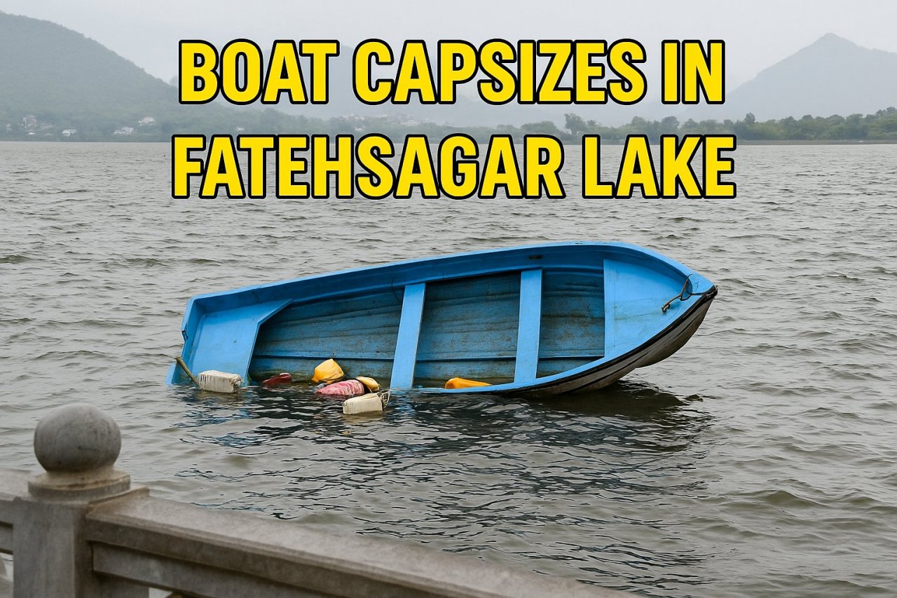 Boat Capsizes in Fatehsagar