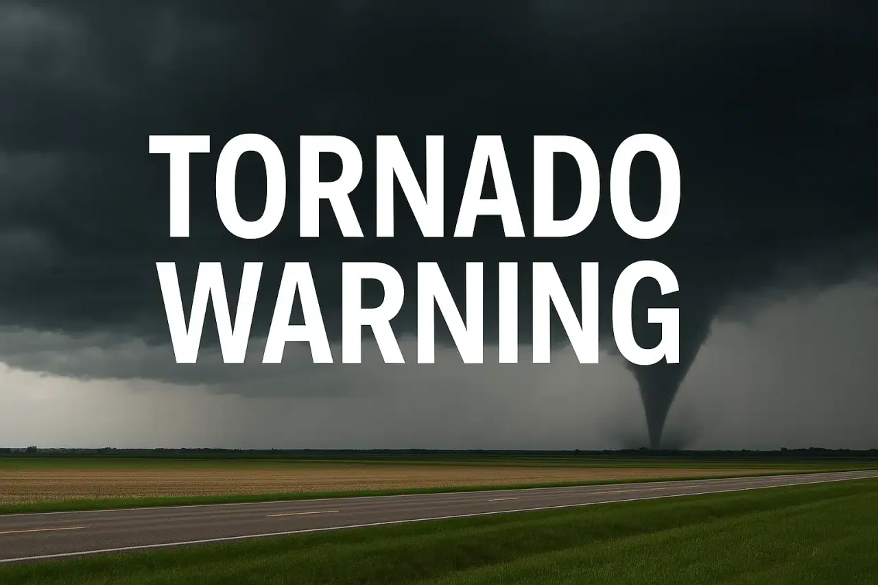 Tornado warning today