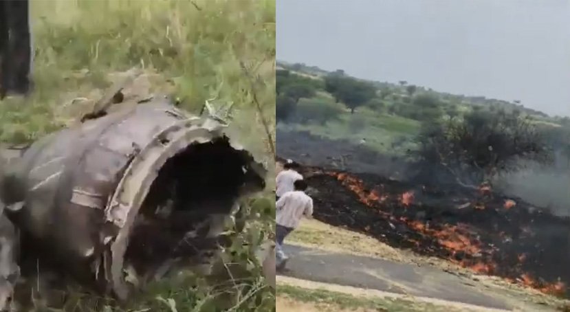 Jaguar fighter jet crash Rajasthan