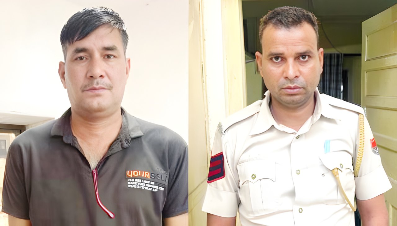 Two Head Constables Caught Taking Bribe