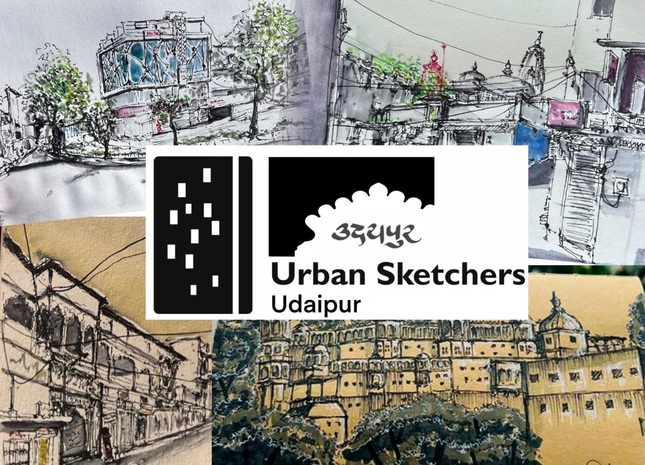Udaipur urban sketching exhibition,