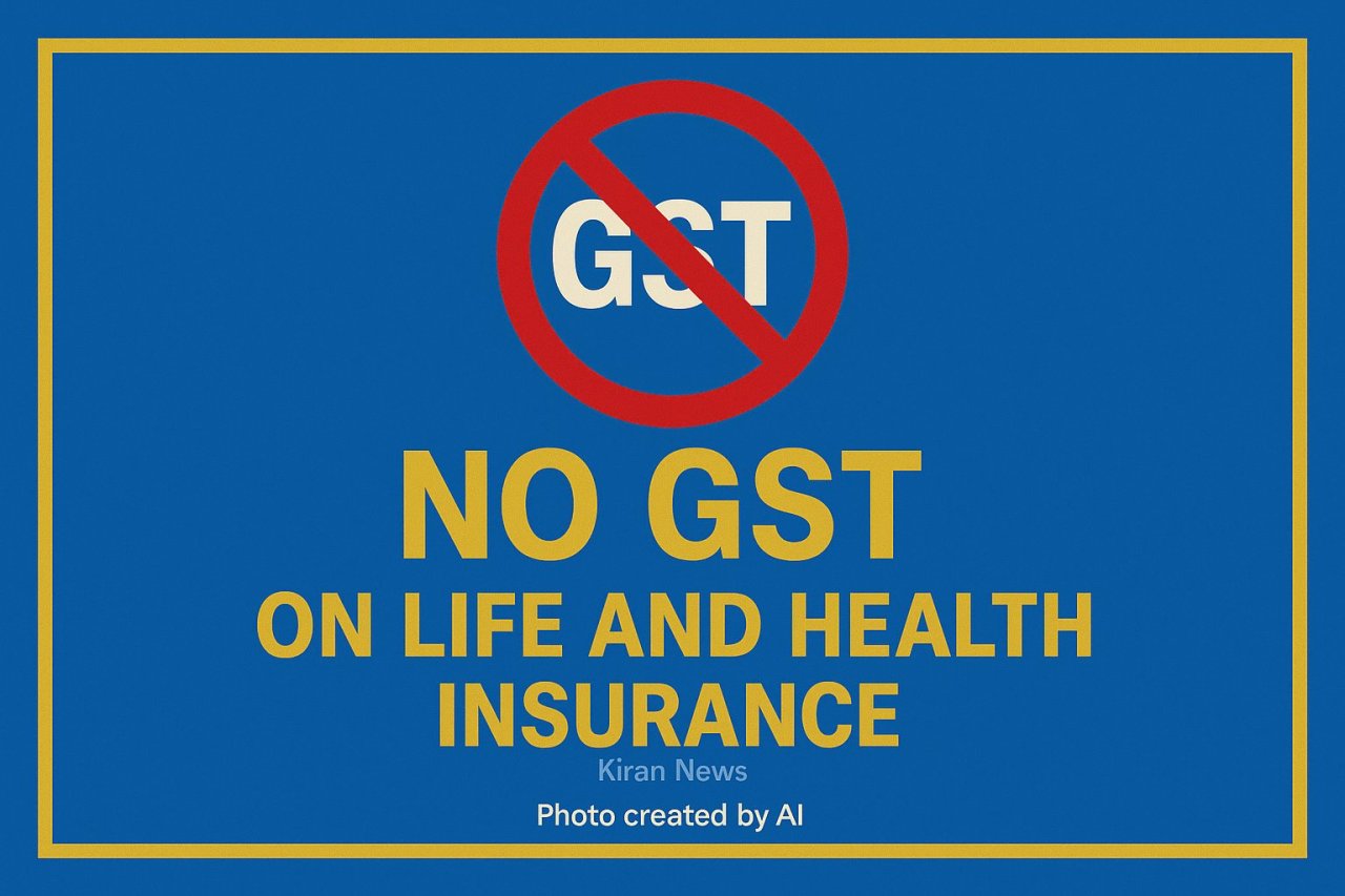 No GST on Life and Health Insurance