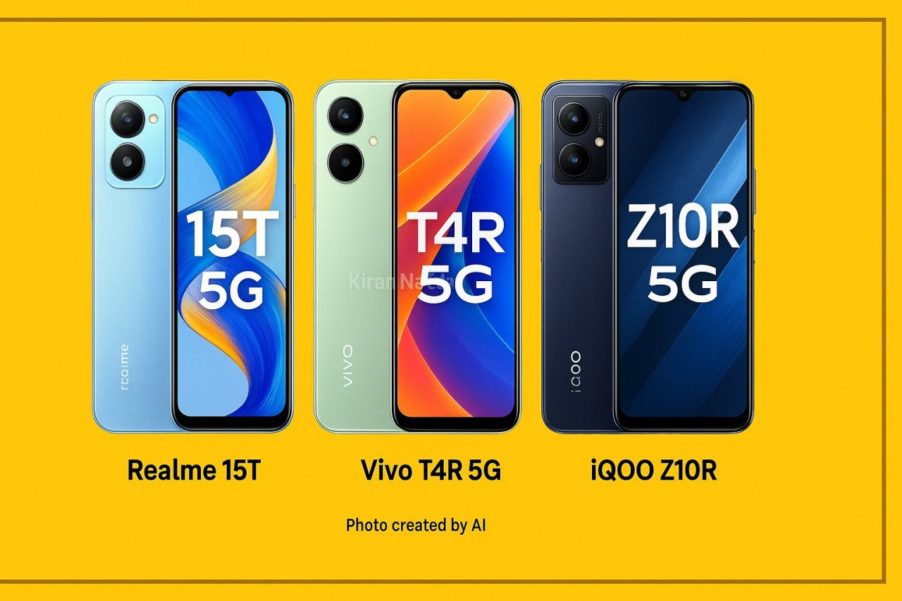 Realme 15T vs Vivo T4R 5G vs iQOO Z10R 5G