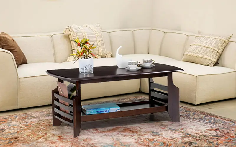 Sofa and Wooden Table