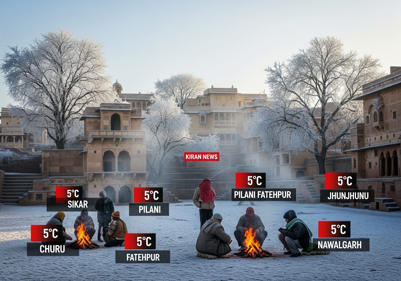 Cold Wave Tightens Grip in Shekhawati, Six Cities Below 5°C | Udaipur Kiran