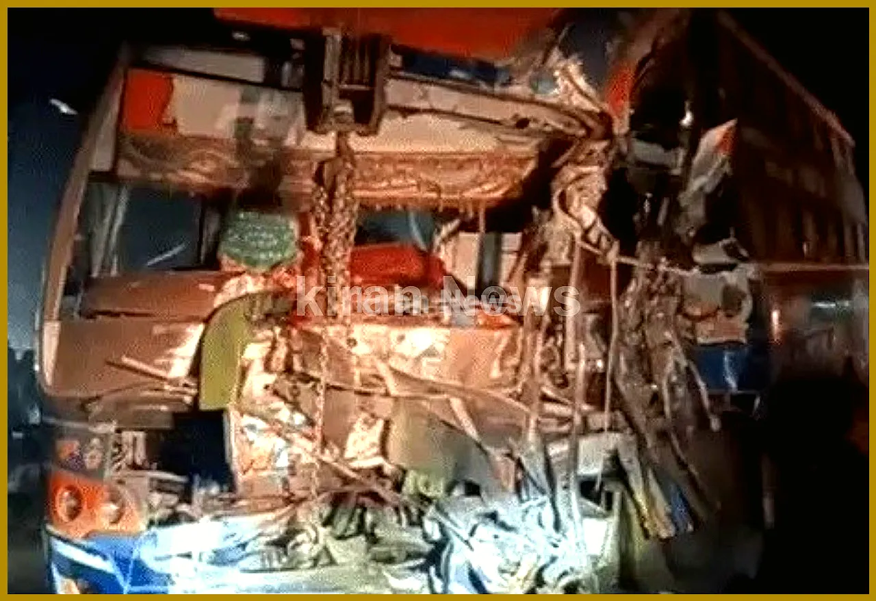 Sleeper Bus Collides 