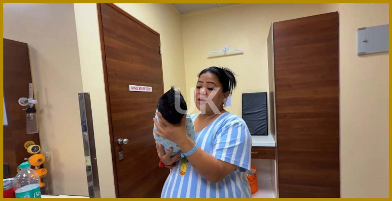 Comedian bharti singh gets emotional cried holds newborn baby first time 2 days after birth haarsh limbachiyaa tmovb