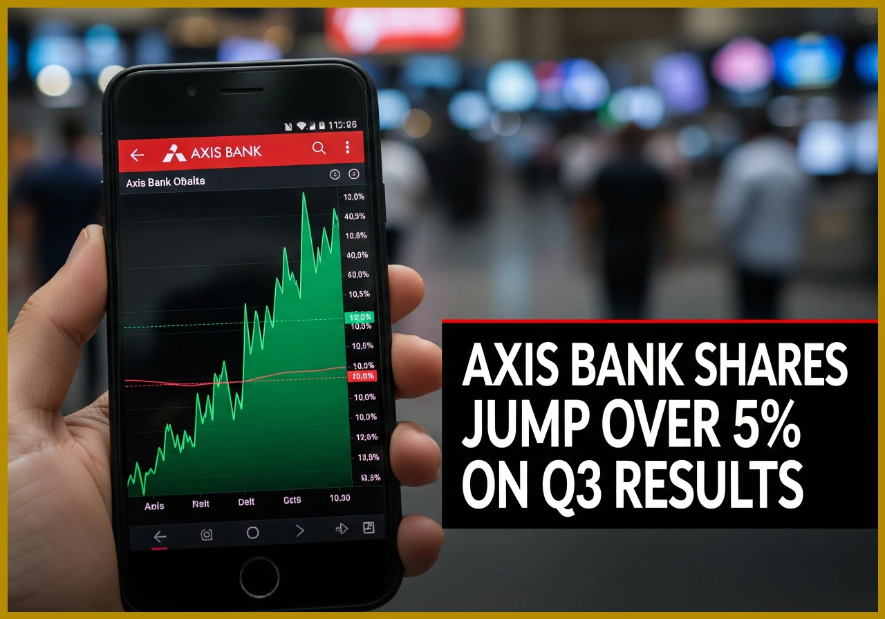 Axis Bank Shares Jump Over 5% on Q3 Results | Udaipur Kiran