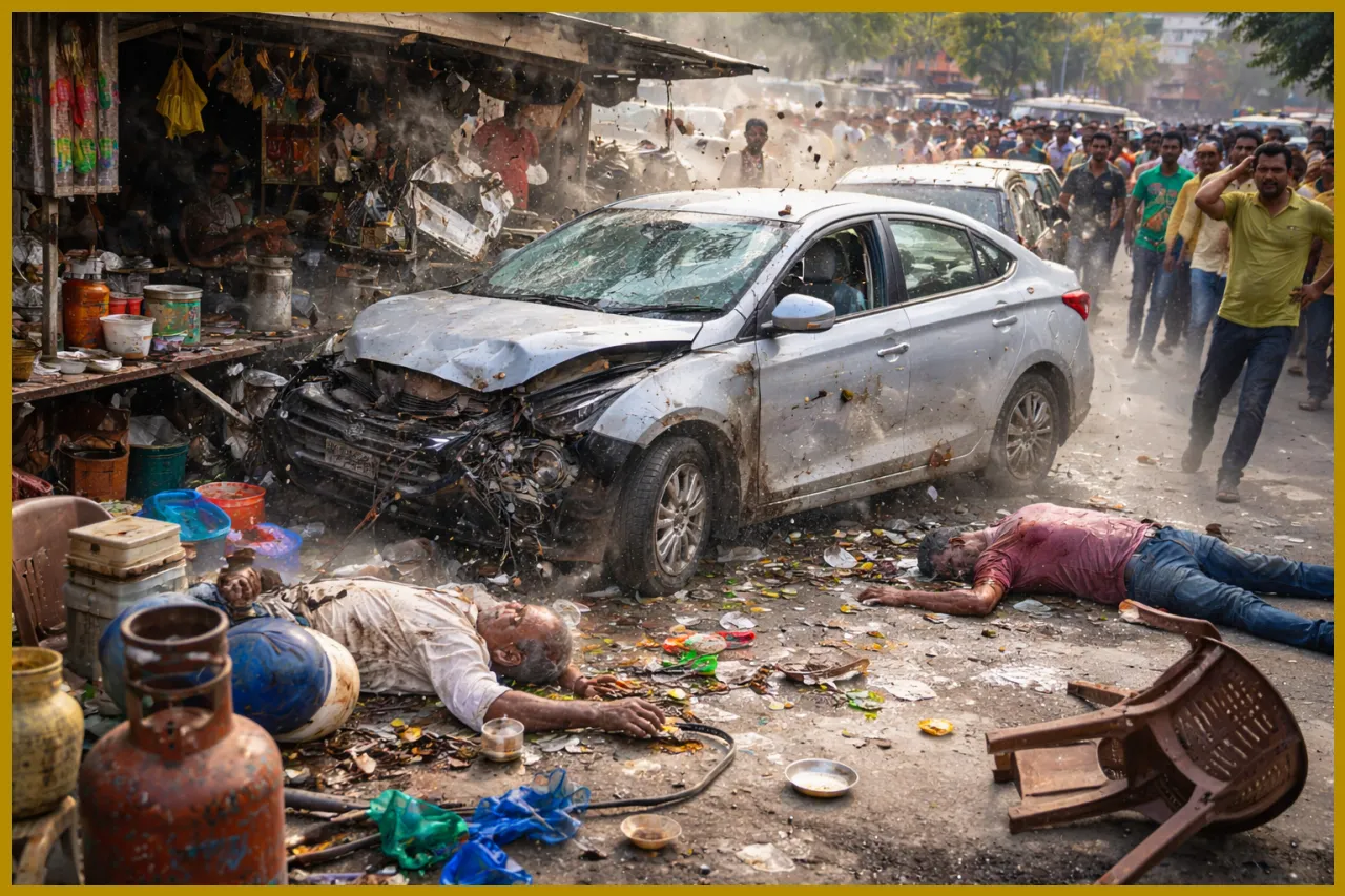 Speeding Car Rams into Tea Stall in Udaipur