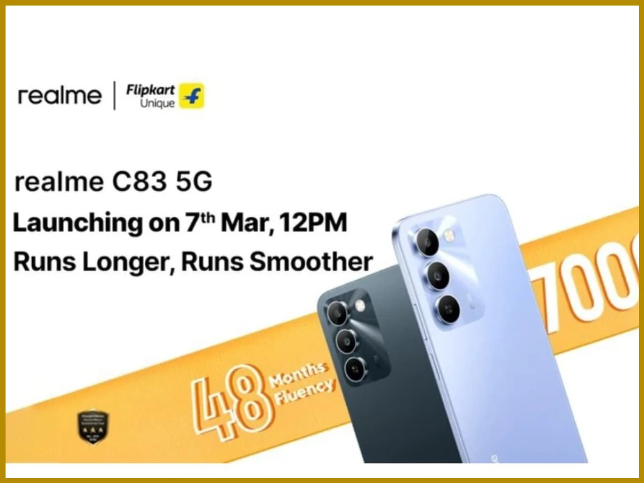 Realme C83 5G launching in India on March 7!