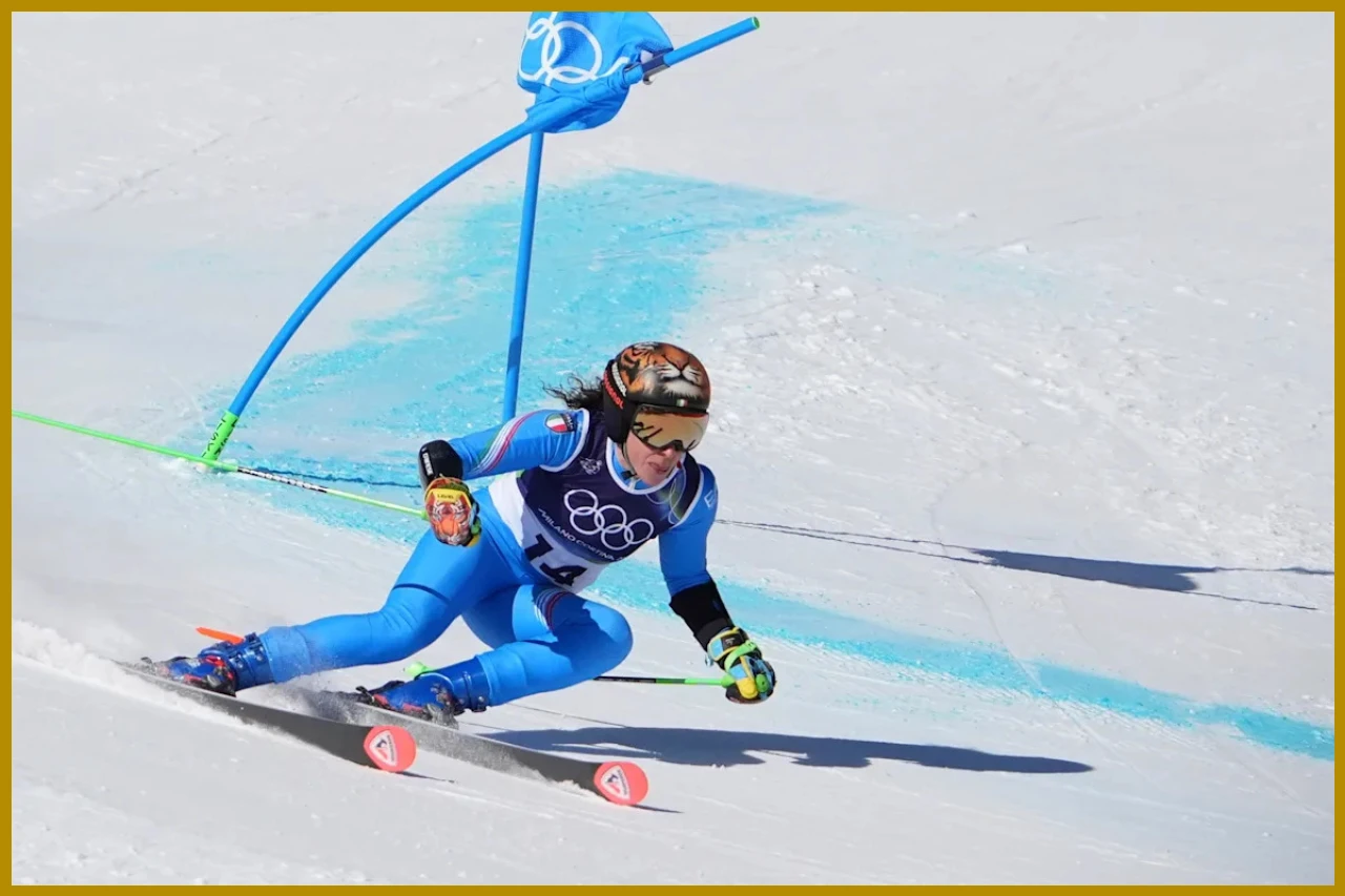 Brignone Leads Womens Giant Slalom; Shiffrin in Seventh Place