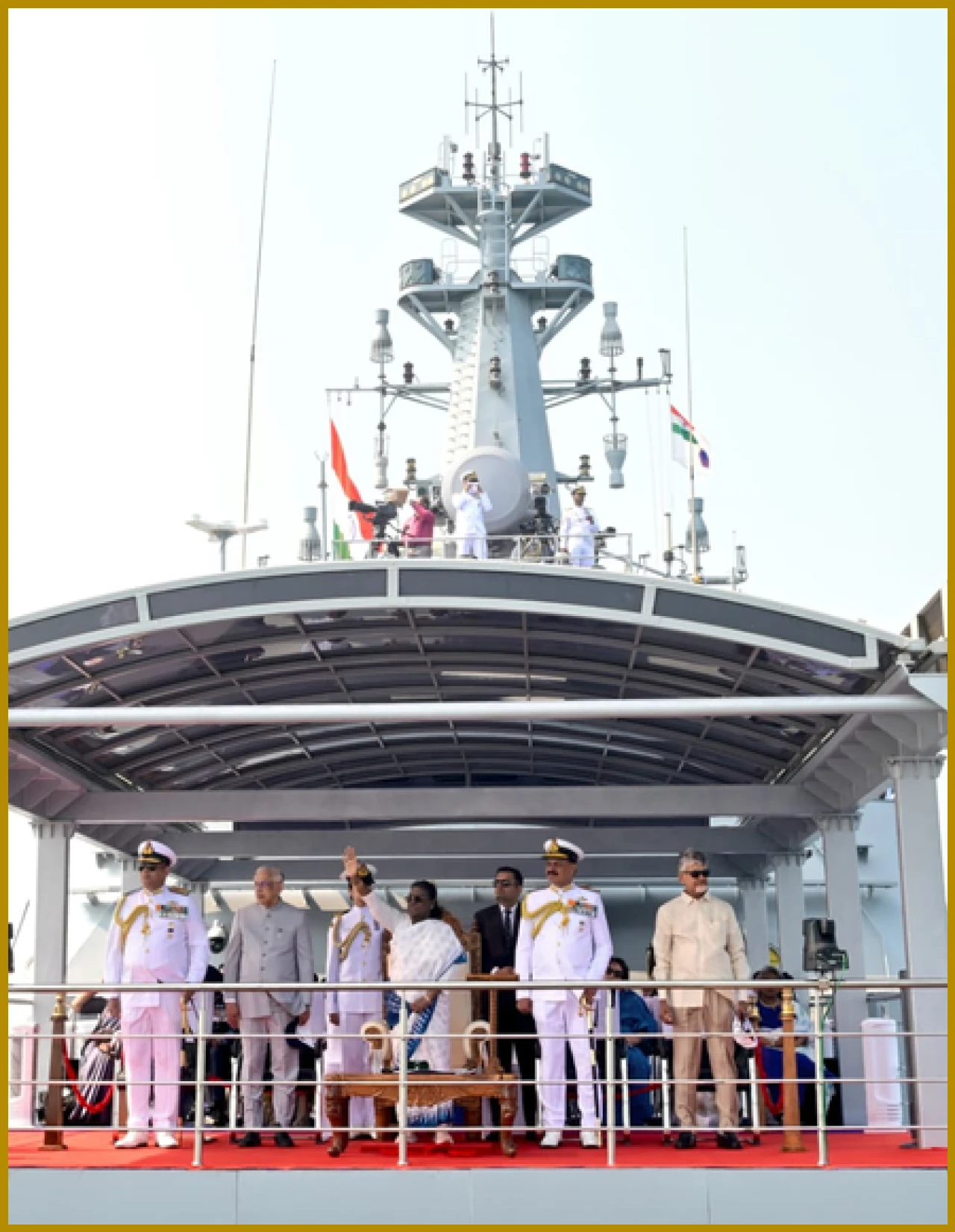 President Murmu Observes International Fleet Review with Over 70 Nations Participating