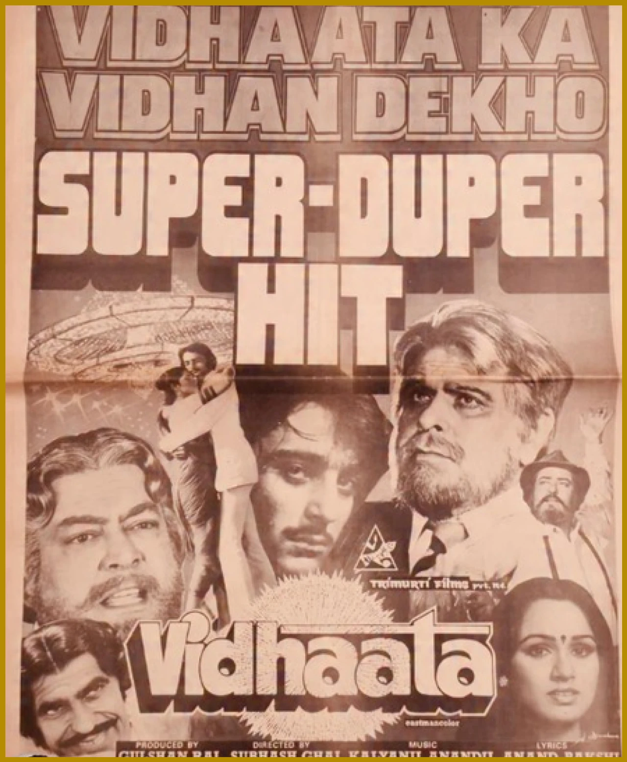 Subhash Ghai Shares Vidhaata Poster, Reminisces with Stars