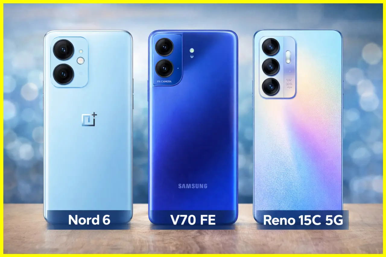 Nord 6 vs V70 FE vs Reno 15C 5G