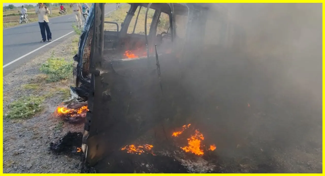 Ajmer Scorpio fire