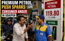 Petrol price in Udaipur