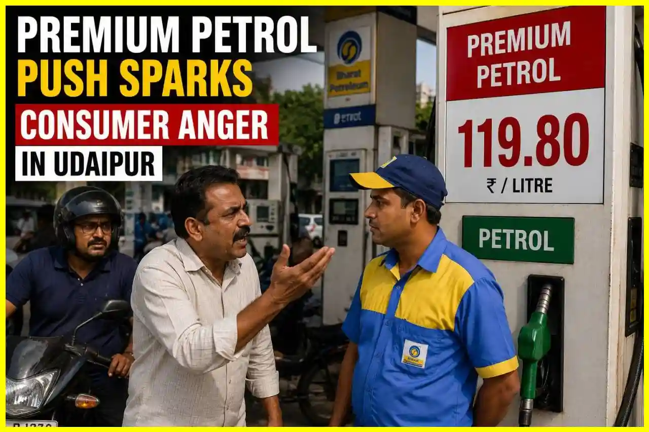 Petrol price in Udaipur