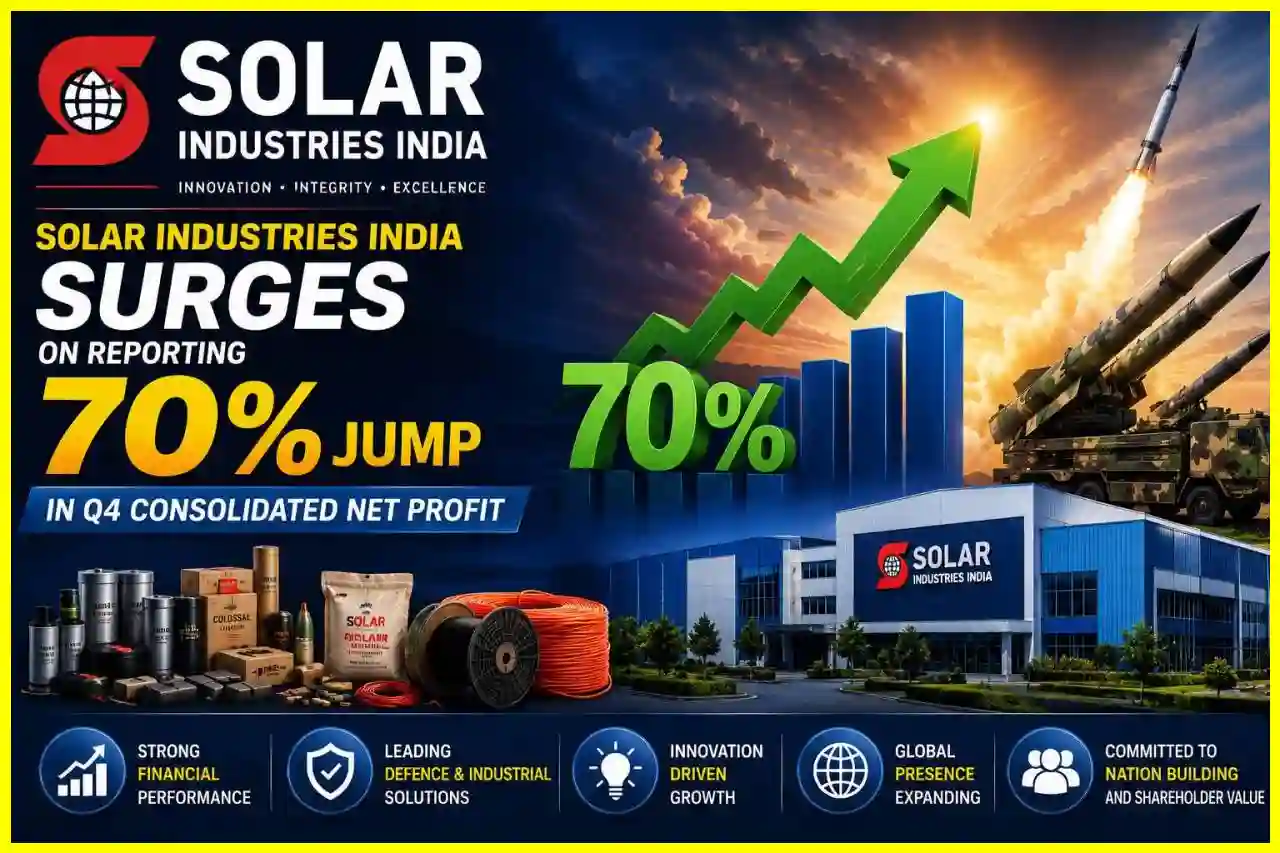 Solar Industries India surges on reporting 70% jump in Q4 consolidated net profit