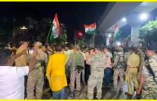 Clash Between TMC and BJP Supporters Outside Counting Center in Bengal