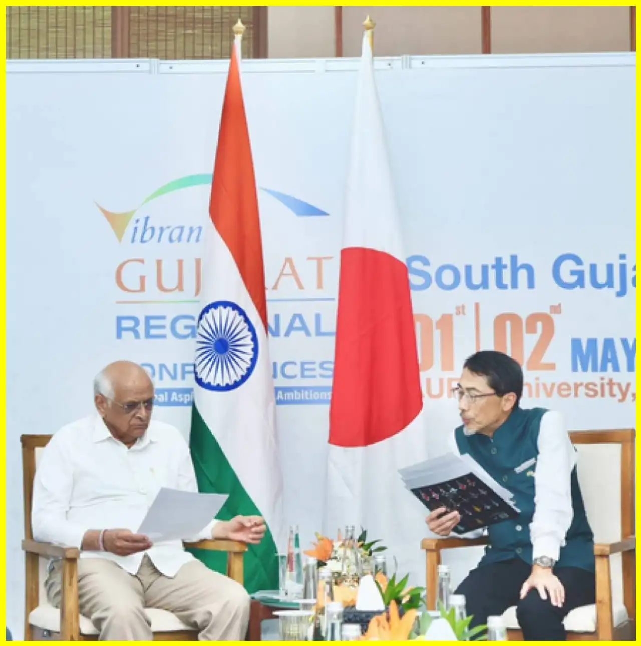Gujarat CM Discusses Semiconductor Investment with Japanese Ambassador