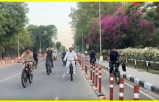 Haryana CM Promotes Fuel Conservation by Cycling to Sukna Lake