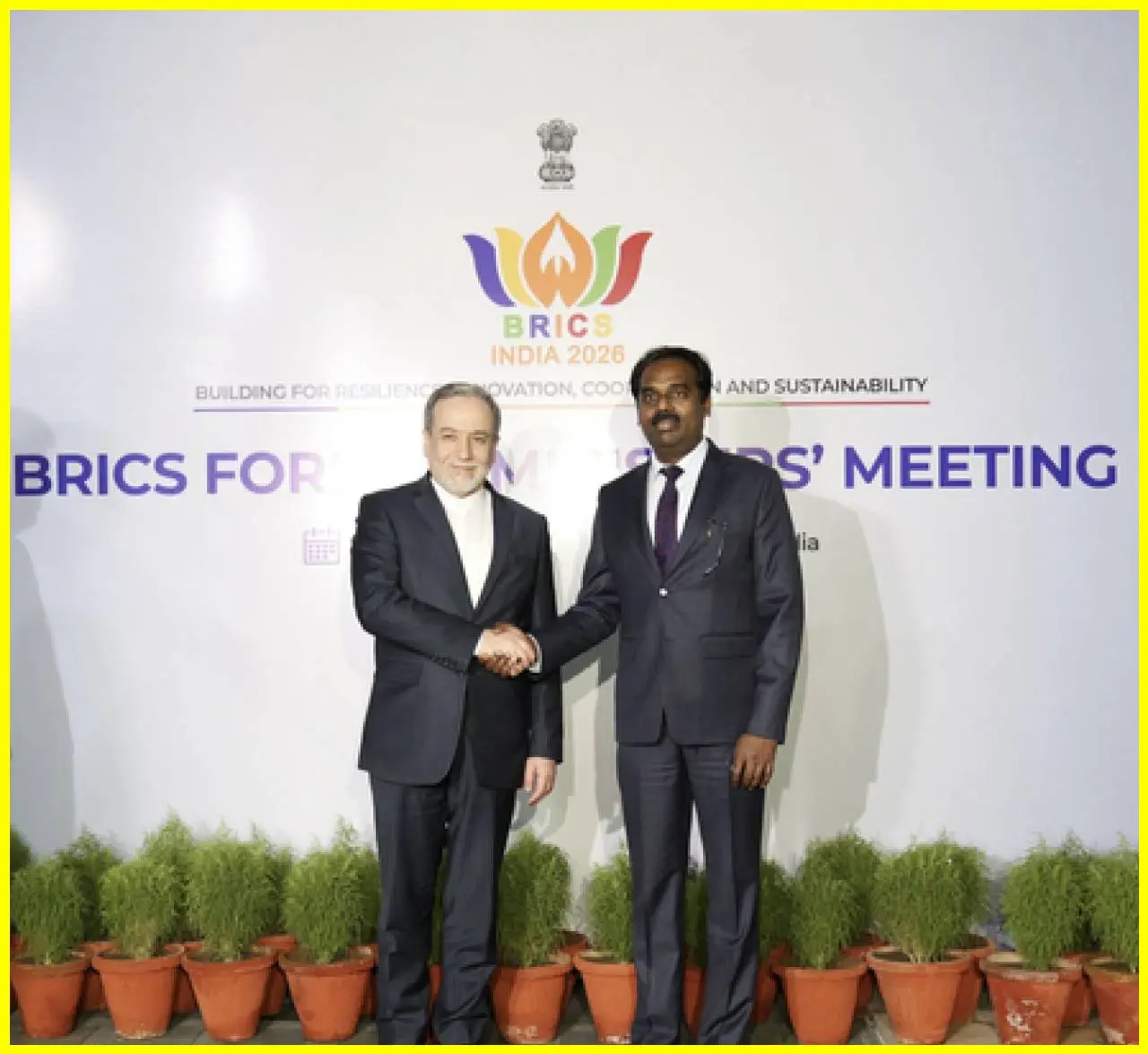 Iranian Foreign Minister Arrives in New Delhi for BRICS Meeting