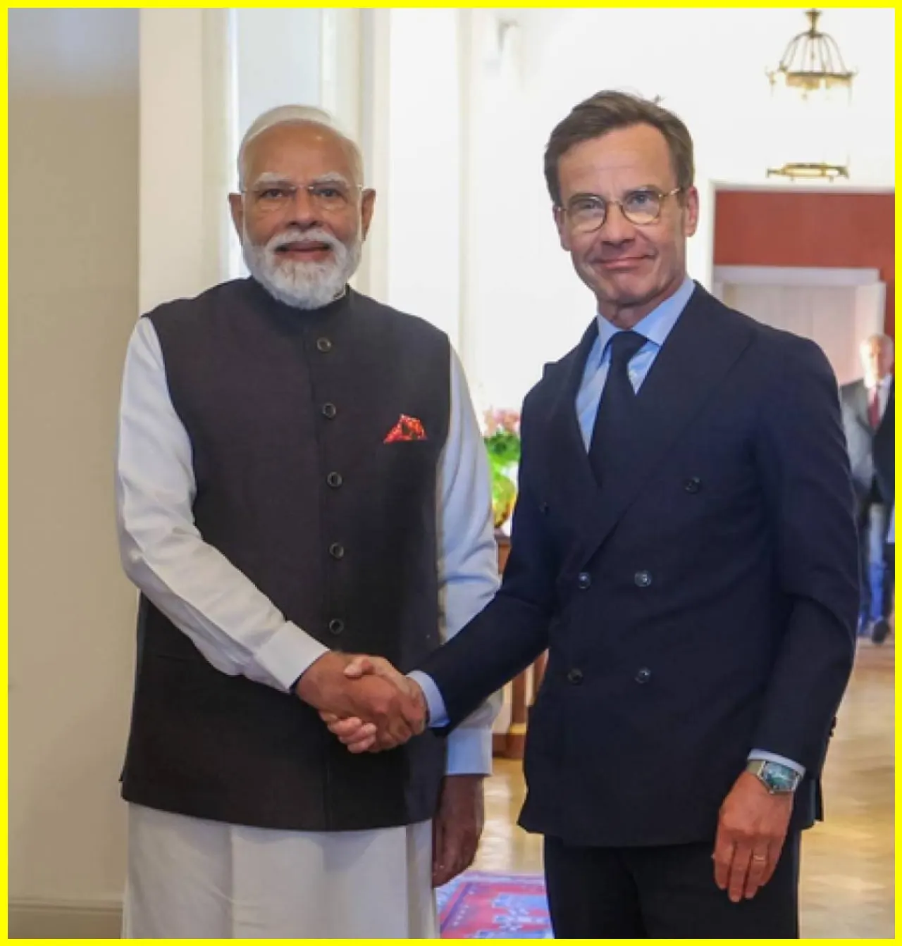 Modi and Swedens PM Kristersson Discuss Strategic Partnership
